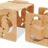 XIEEIX | Xieeix Montessori Weaning Table And Chair Set, Solid Wood Toddler Table And Chair Set, Kids Table And Chair Step Stool, Suitable For Montessori Furniture Birthday Gift For Children Aged 1-5