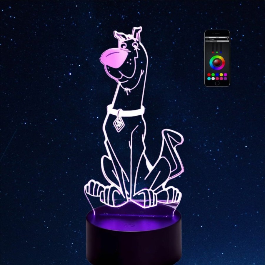 Olwekqx | Olwekqx Figure Cute Cartoon Dog Baby Nightlight Colorful Touch Sensor Kids Bedroom Bedside Table 3D Lamp Led Night Light Remote Phone Control Color (App Control 7 Colors)