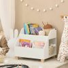 Haotian | Haotian Kmb54-W, Children Kids Bookcase Book Shelf Toy Shelf Storage Display Shelf Rack Organizer With 3 Storage Compartments