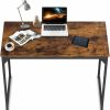 MGHH | Computer Desk 39 Inch, Home Office Desk Writing Study Table Modern Simple Style Pc Desk With Black Metal Frame,Nature