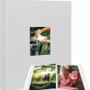 Aevdor | Aevdor 11X14 Photo Album Holds 64 Photos, Linen Cover Art Portfolio 11X14, Photo Album 11X14 Art Binder, 11X14 Art Portfolio Folder With Clear Plastic Sleeves For Kids & Artists Artwork Drawing (Gray)