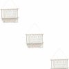 Homoyoyo | Homoyoyo 3Pcs Tapestry Rack The Den Bouch House Storage Netting Decorative Wall Kids Room Bookshelf Boho Home Decor Boho Hanging Storage Organizer Stuffed Animal Hammock Woven Mesh To Weave