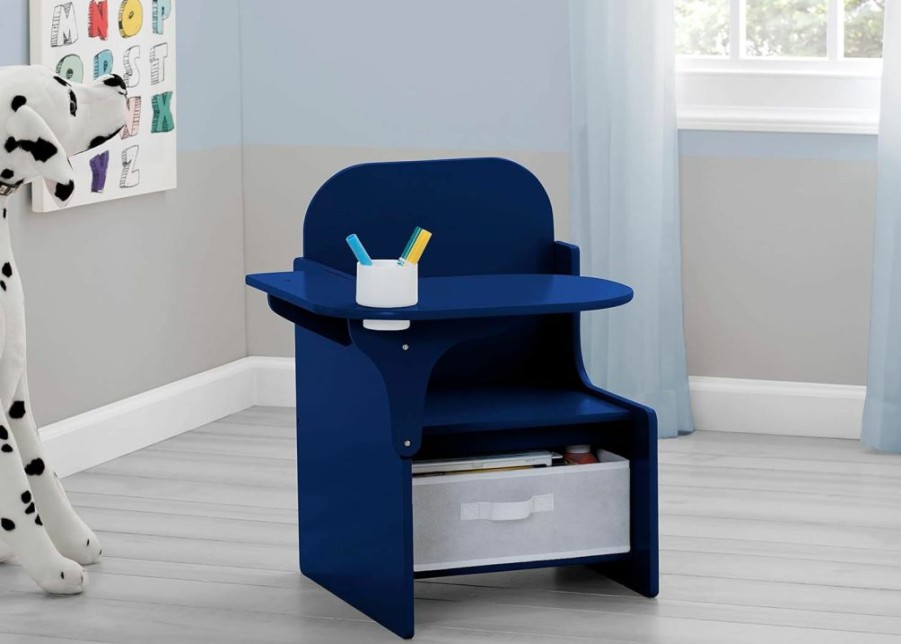 Delta Children | Delta Children Space Adventures Chair Desk With Storage Bin - Ideal For Arts & Crafts, Snack Time, Homeschooling, Homework & More - Greenguard Gold Certified, Blue