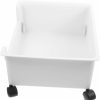 CHILDWEET | Childweet Book Storage Box Plastic Storage Bins Toy Storage Organizer Utility Cart Kitchen Drawers With Wheels Toiletry Shelf Cart Rolling Book Cart Clothing Desk White Pp Student