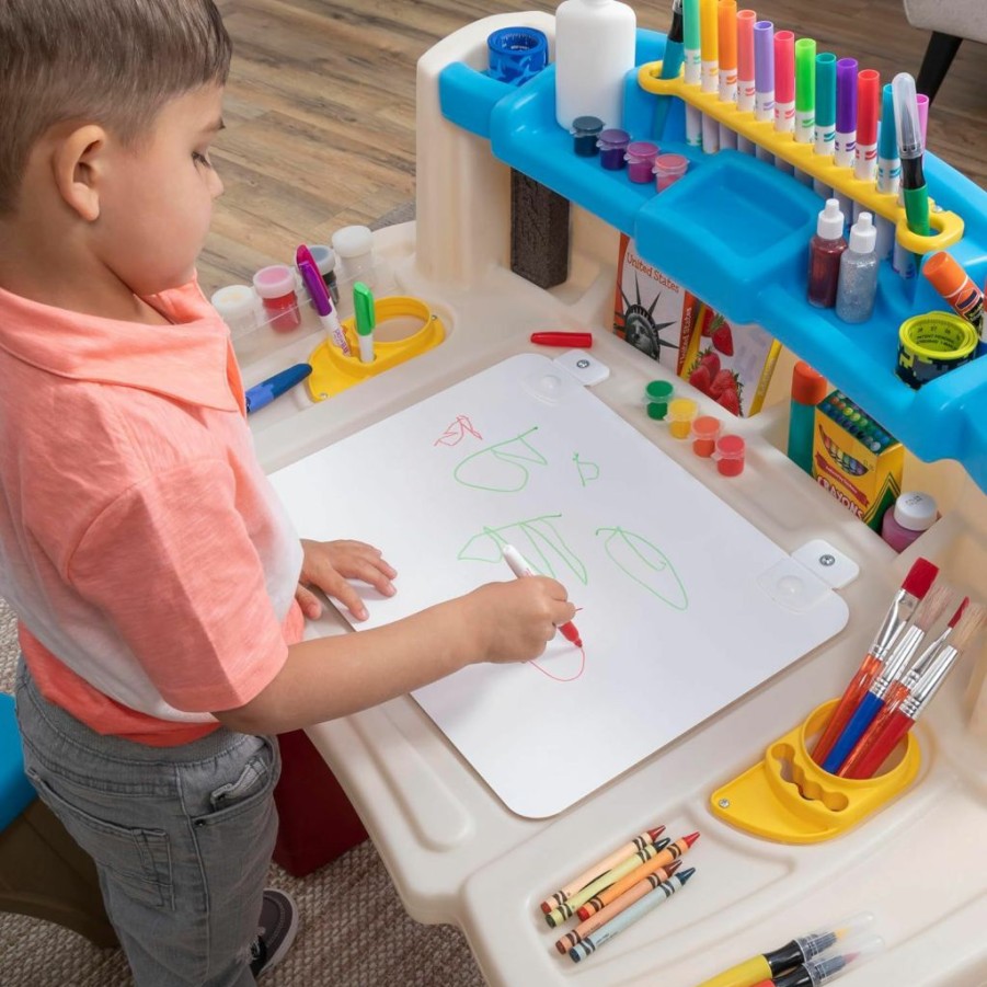 Step2 | Step2 Deluxe Art Master Kids Desk | Assembles In Min, Multi/None, Model Number: 702500