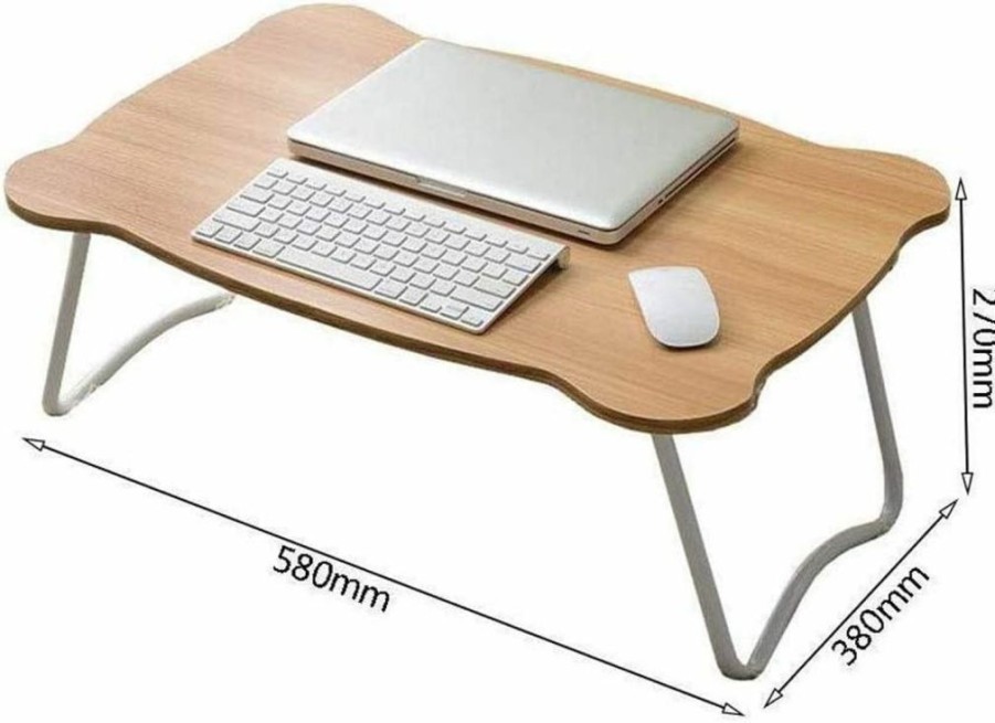 JCYM | Doxpt Simple Solid Wood Computer Desk, Multifunctional Foldable Small Table With Heat Sink