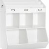 HOOBRO | Hoobro Kids Bookshelf, Toy Organizer And Storage, Bookshelf For Kids, 5 Compartments And 3-Layer Shelves, Bookcase Footboard, For Game Room, Playroom, Nursery, School, White Wt34Cw01