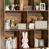 EasyCom | Easycom 3 Tier Toy Storage Organizer With Bookshelf- 5 Cube Shelves And Bookcase Storage Cabinet, Book Shelf For Playroom Bedroom Living Room Kindergarten Nursery School White