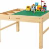 Papablic | Papablic 2 In 1 Kids Activity Table Compatible With Lego Building Block With Large Storage For Older Kids Boys Girls