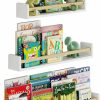 Wallniture | Wallniture Madrid Multisize 36''-30''-24'' Floating Bookshelves Kids Room Bookshelf Nursery Shelves Set Of 3, White