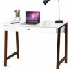 Tangkula | Tangkula Computer Desk With Storage Drawers, Makeup Vanity Table, Writing Study Desk For Home Office, Dressing Table