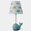 HERBESTBAY | Herbestbay Kids Bedside Table Lamp, Adorable 14 Inch Rocket Ship Design With Cute Lampshade, Space Lamp Ideal For Children'S Bedroom Decor, Includes Led Bulb