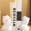 MAXUANY | Cute Cat Bookends,Decorative Bookends,Unique Book Ends To Hold Books,Book Ends For Shelves,Cute Bookends,Bookends For Kids,Book Stoppers For Home Office Desk Living Room Decor,Shelf Bookshelf Decor