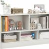 IFANNY | Ifanny Toy Storage Organizer, 2-Tier Kids Bookshelf, 5 Cube Kids' Bookcases, Cabinets & Shelves, Wooden Children'S Bookcase, Small Book Shelf For Kids Room, Playroom, Classroom, Nursery (Natural)