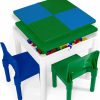 Play Platoon | Play Platoon Kids Activity Table And Chair Set, Activity Table For Toddlers, 5-In-1 Sensory Table, Kids Art Table, Water Table, Building Block Table, Craft & Play Table - Pastel