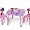 Delta Children | Delta Children Kids Table And Chair Set (2 Chairs Included) - Ideal For Arts & Crafts, Snack Time, Homeschooling, Homework & More, Disney Minnie Mouse