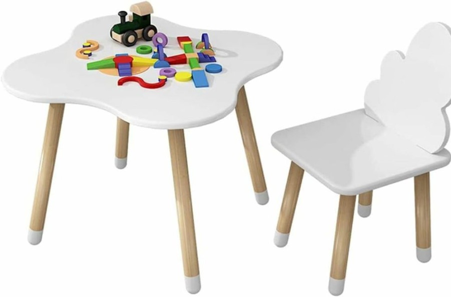 GGVRH | Ylyajy Wooden Child Desk Chair Set Child Desk Activity Table Study Desk Painting Book Gift Child Dinner Table/Baby Picnic Table