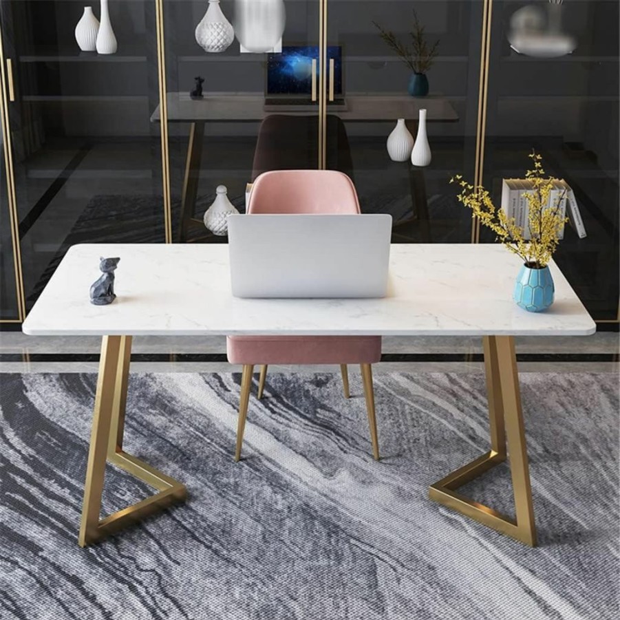 AikanE | Aikane Marble Computer Desk Desk Bedroom Desktop Desk Office Home Table And Chairs