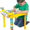 Lollipop | Lollipop Paw Patrol Activity Coloring Table With Art Paper Roll, Plastic Desk Holder, Crayons & Stickers - Color & Craft Art Table - Purple Activity Floor Desk, Ages 3-7