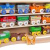 Orbrium | Orbrium 12 Wooden Train Cars Set With Wooden Storage Box With Box Cover Tunnel For 3,4,5,6,7 Years Old Compatible With Thomas & Friends Push-Along, Brio, Ikea, Imaginarium, Melissa And Doug