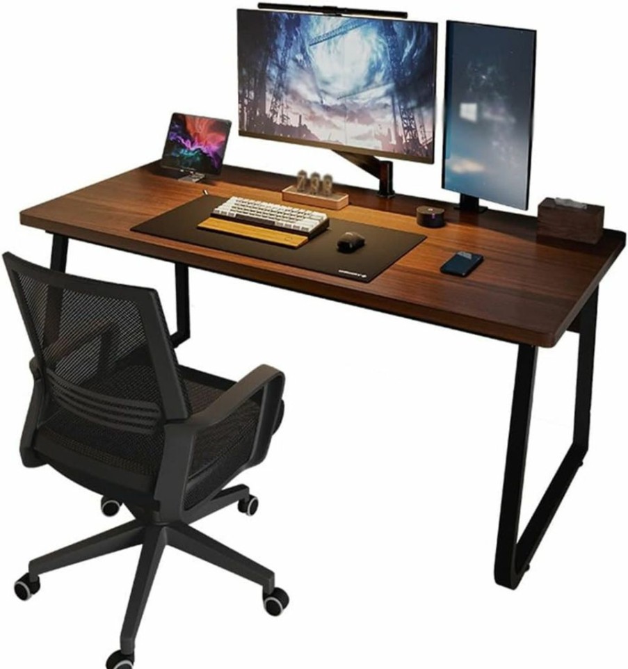 AikanE | Aikane Computer Desk Desktop Game Table Bedroom Simple Office Student Table Study Family Table Without Chair (Color : D, Size : 140Cm)