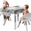 Bodreaming | Kids Table And Chair Set, Wooden Table And Chair Set, Kids Study Table And Chairs Set, Adjustable Height, Waterproof And Graffitiable Kid Table And Chair Set For Kids Arts & Crafts,Homework & Play