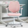 Villeston | Villeston Cute Kids Desk Chair - Computer Study Reading Office Swivel Chairs For Boys Girls Teens With Adjustable Armrests And Footrest Pink