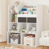 IDEALHOUSE | Idealhouse Toy Storage Organizer 47.8In Kids Bookshelf With Drawers Modern Bookcase With Cubbies Floor Storage Cabinet Wooden Toy Chest Playroom, Classroom, Nursery, Kids Room