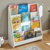 Haotian | Haotian Kmb32-W, White 4-Tier Children Kids Bookcase, Book Shelf, Storage Display Rack Organizer Holder