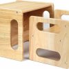 Ciao Stilista | Ciao Stilista Montessori Weaning Table And Chair Set, Montessori Furniture For Toddler Reading, Dining, Play And Step Stool, 1-6 Year Old Solid Wooded Baby Weaning Table And Chair