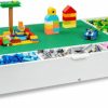 Milliard | Milliard The 2 In 1 Rollaway Play Table And Toy Organizer- Compatible With Lego Bricks, Cars And Trains- Store Under Beds Or Sofas (38" X 19" X 6.25")