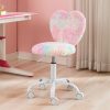 Janoray | Janoray Kids Desk Chair Colorful Fur Chair For Girls Bedroom Furry Computer Children Chair Cute Rolling Swivel Chair For Reading Study, Colorful