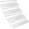 Dino74 | Dino74 Clear Thick Acrylic Wall Floating Shelves Invisible Spice Lip Shelf, Shower Caddy Storage, Nursery Kids Bookshelf, Toys Display, Room Decor For Dining, Living Room, Bedroom Set Of 4