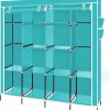 YUFENGZHE | Yufengzhe Portable Wardrobe Storage Closet Organizer Wardrobe Closet Shelf Clothes Organizer (Purple) (003)