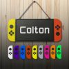 souleather | Souleather Custom Gamer Sign | Personalized Gamer Name Sign For Door, Wall Or Shelf | Video Game Desk Name Plate | Door Hanger Gamer | Gaming Gift For Kids