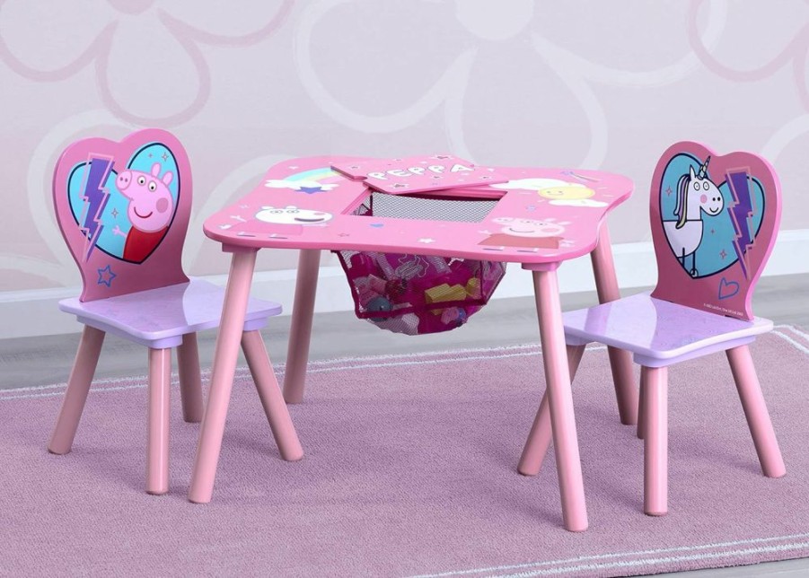 Delta Children | Delta Children Kids Table And Chair Set With Storage (2 Chairs Included), Trolls World Tour