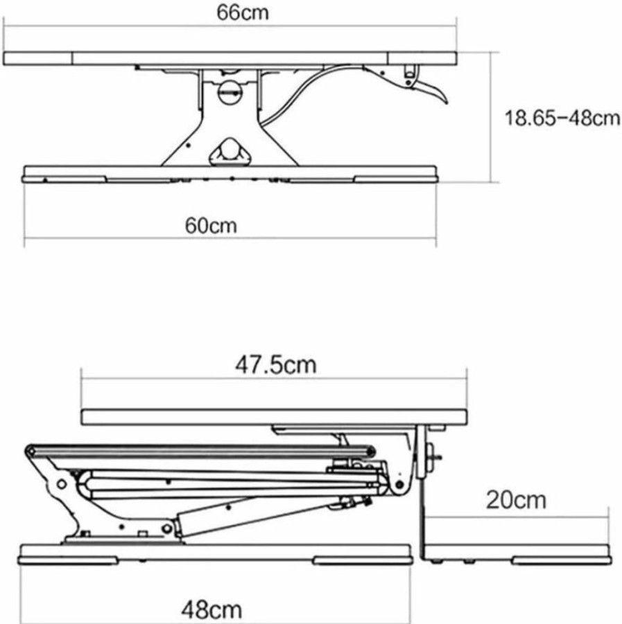 AikanE | Aikane Stand-Up Computer Desk, Desktop Desktop Heightened Folding Worktable Lifting Desk