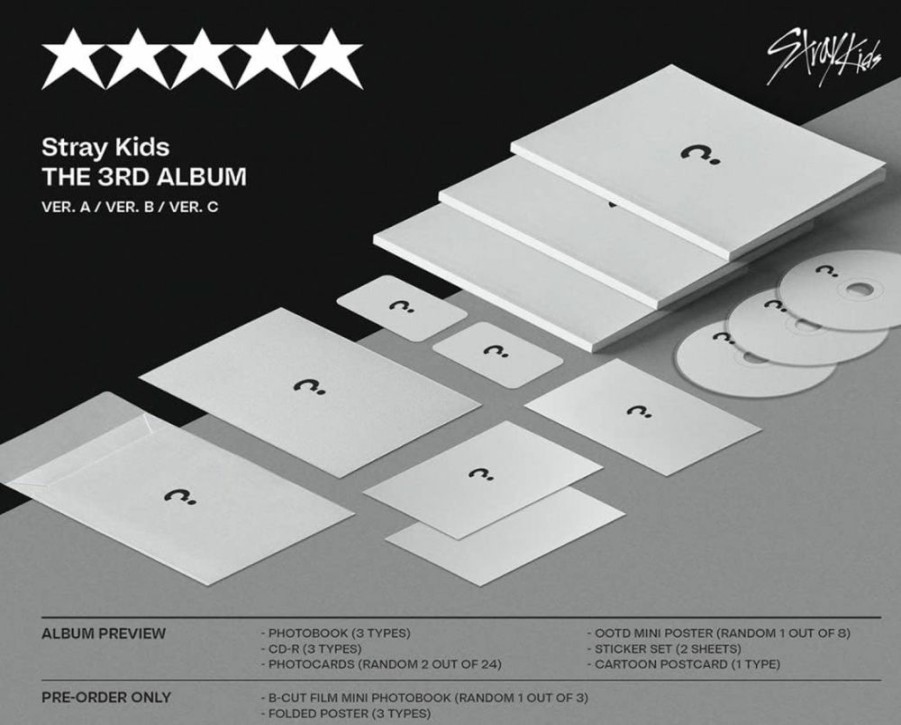 Amazon | Stray Kids 5-Star 3Rd Full Album 3Photobook+1Limited Set+Preorder