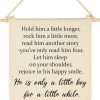 FYSIA | Once Upon A Time-Decor Gift For Nursery Bedroom Playroom Front Door Bookshel Bookcase Reading Corner-Birthday Christmas Gift-Canvas Hanging Flag Banner Wall Sign Decor Gift For Baby Kids Girl Boy Teen