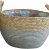 BESPORTBLE | Besportble Straw Storage Basket Woven Storage Bins Wicker Baskets Bread Serving Bowl Baskets For Organizing Picnic Clothes Organizer Rack Toy Storage Basket Child Desktop Cotton Rope