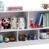 TOYMATE | Toymate Toy Organizers And Storage, 5-Section Kids Bookshelf For Organizing Books Toys, School Classroom Wooden Storage Cabinet For Children'S Room, Playroom, Nursery