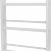 CHILDLIKE BEHAVIOR | Childlike Behavior 3-Tier Wood Bookshelf Organizer For Kids - White, Wall Mount