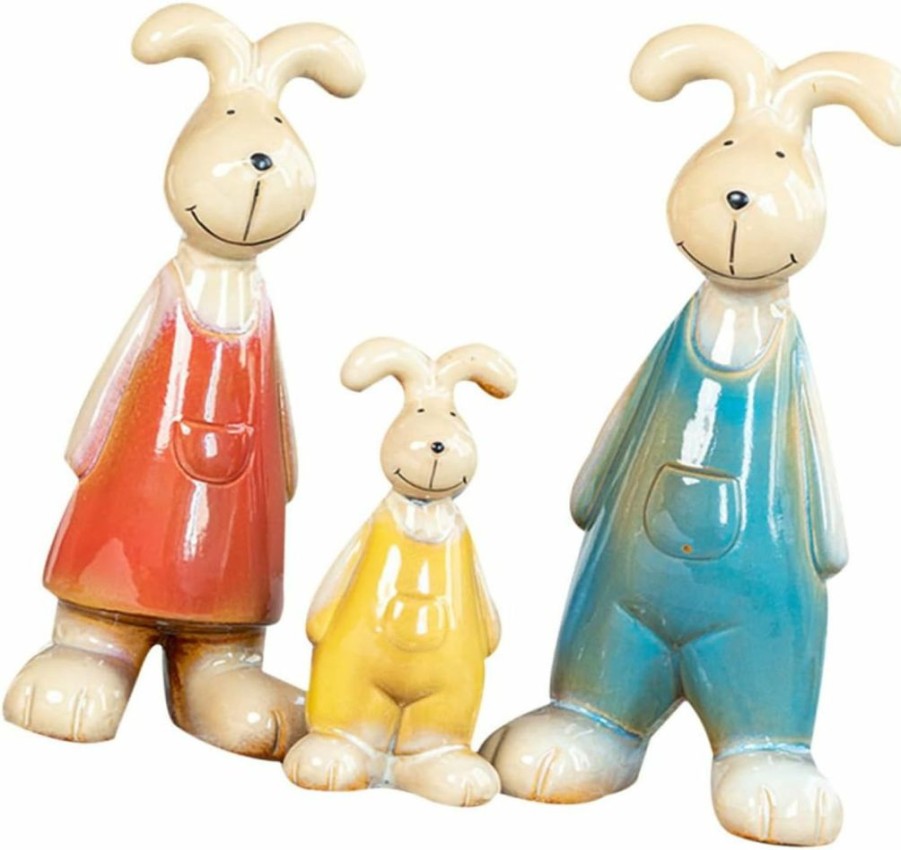 BESTOYARD | Bestoyard 3Pcs Set Bookcase Decor Bookshelf Decoration Friends Gift Friend Gift Keepsake Animal Desktop Decoration Simple Table Crafts Ceramics Decorations Toy Rabbit Child Sculpture