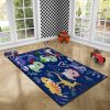 Reihanosk | Reihanosk Dinosaur Area Rugs For Kids Room Boys Girls, 3' 5' Cartoon Carpet Bedroom Home Decor Large Play Mat, Non Slip Crystal Polyester Dinosaur Mat For Playroom Classroom Kidroom, 59\"*39\"