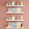 Senjie | Floating Shelves For Wall Decor Set Of 4 Nursery Book Shelves Bathroom Shelves Over Toilet Wall Shelf For Books, Plants, Toys, Photo Frames, Picture Ledge-White