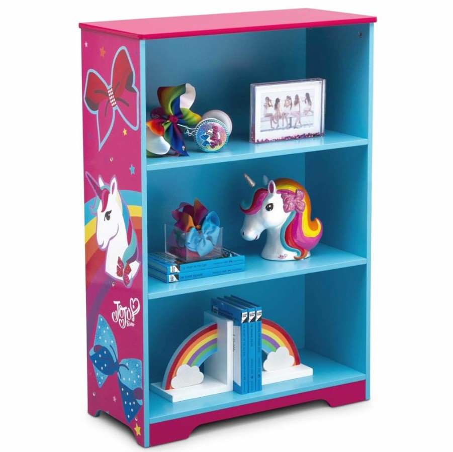 Delta Children | Delta Children Deluxe 3-Shelf Bookcase - Ideal For Books, Decor, Homeschooling & More - Greenguard Gold Certified, Jojo Siwa