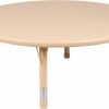 Flash Furniture | Flash Furniture Wren 45" Round Natural Plastic Height Adjustable Activity Table