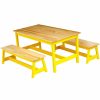 Amazon Basics | Amazon Basics Indoor Kids Table And Bench Set, Natural