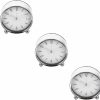 Amosfun | Amosfun 3Pcs Round Alarm Clock Bookshelf Child Glass Dining Table