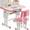 WGLAWL | Wglawl Kids' Study Desk Chair Sets, Adjustable Height, Ergonomic Design, Green